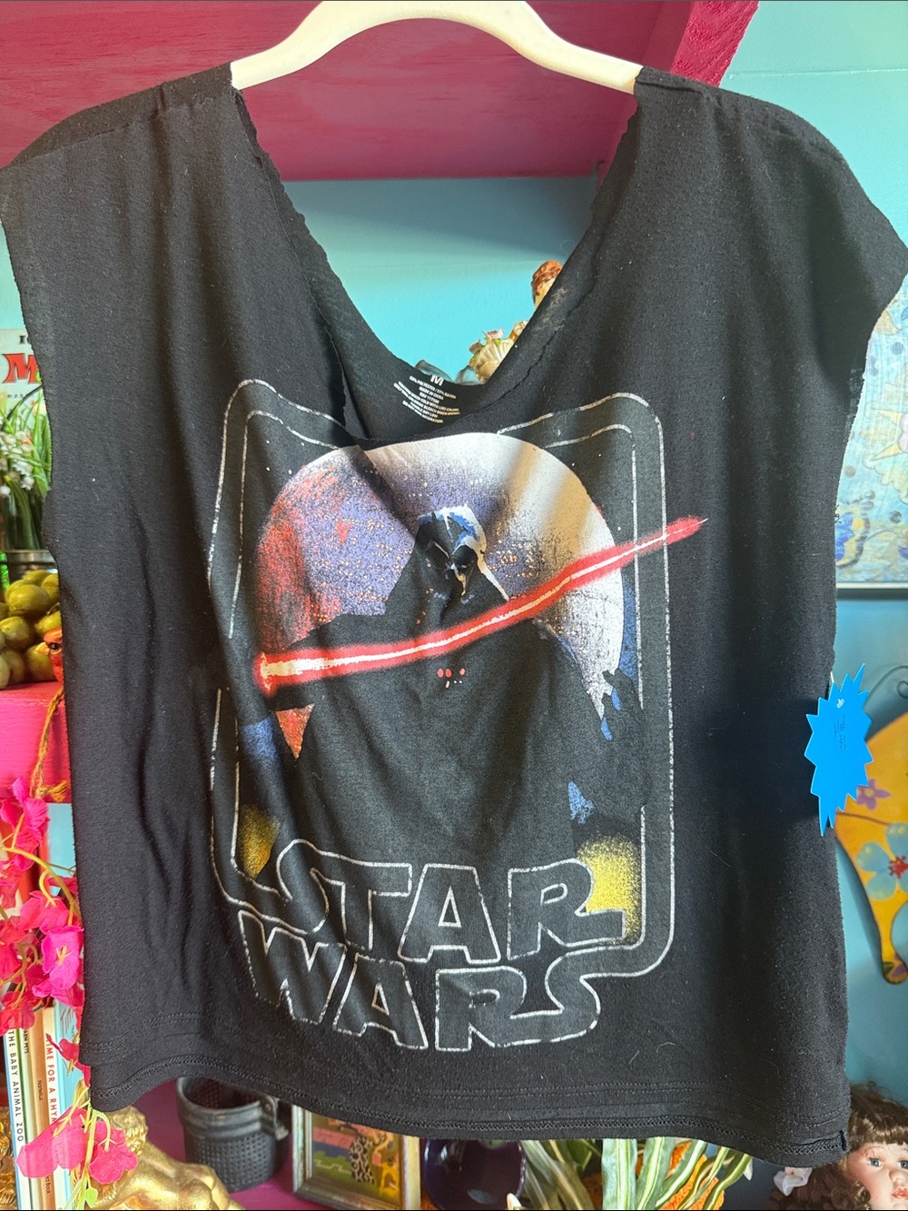 Kids Black Star Wars Graphic Tank Top